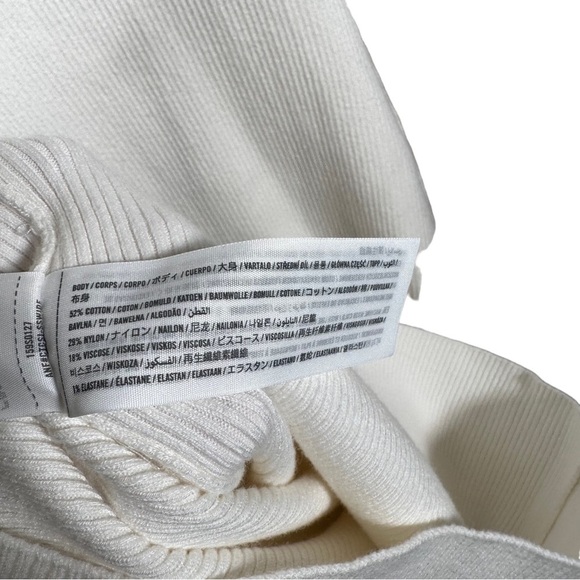 ABERCROMBIE & FITCH Elevated Ribbed Side Cut-Out Bodycon Dress - Picture 9 of 11